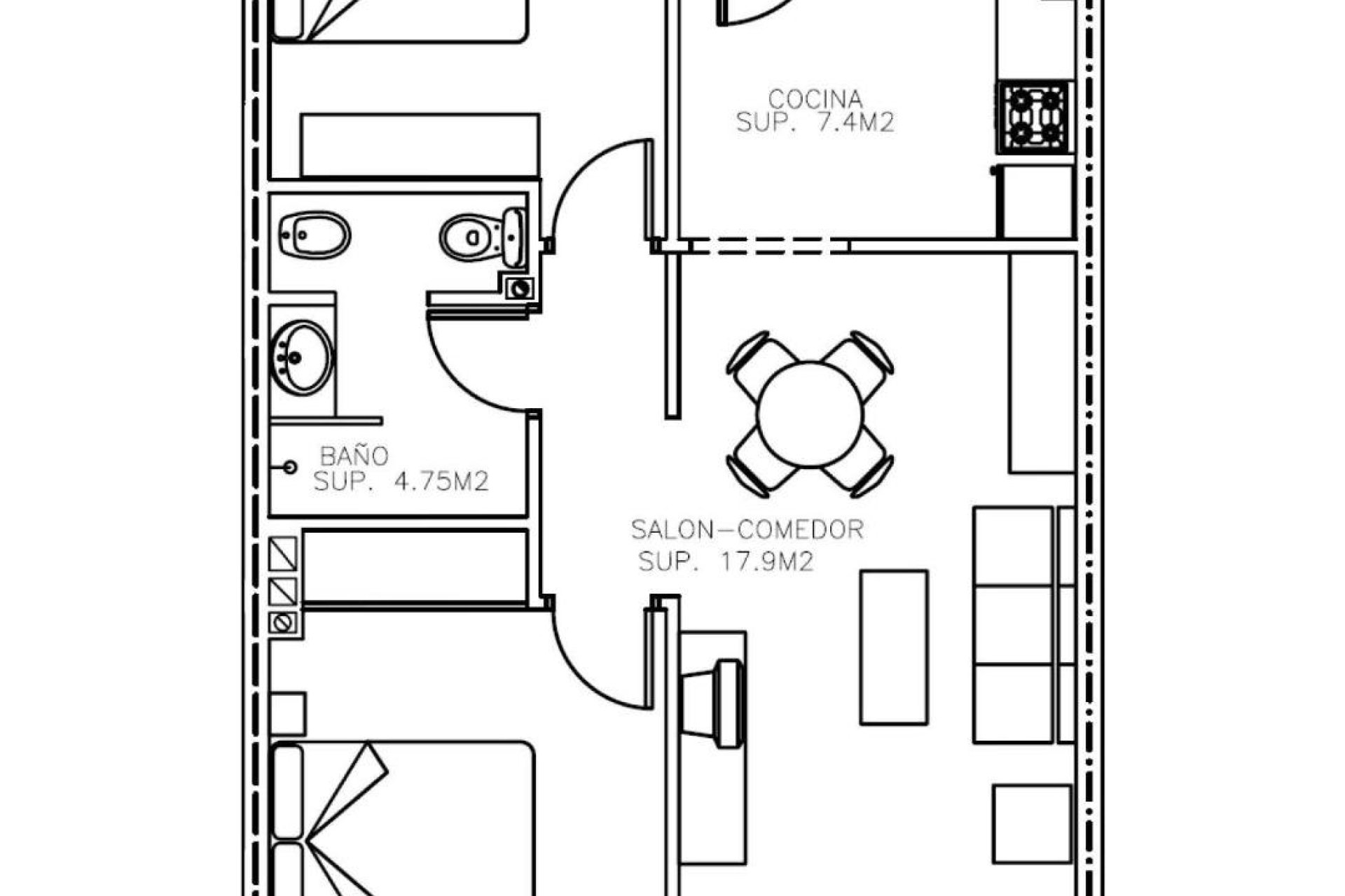 New Build - apartment -
Aguilas - Collados
