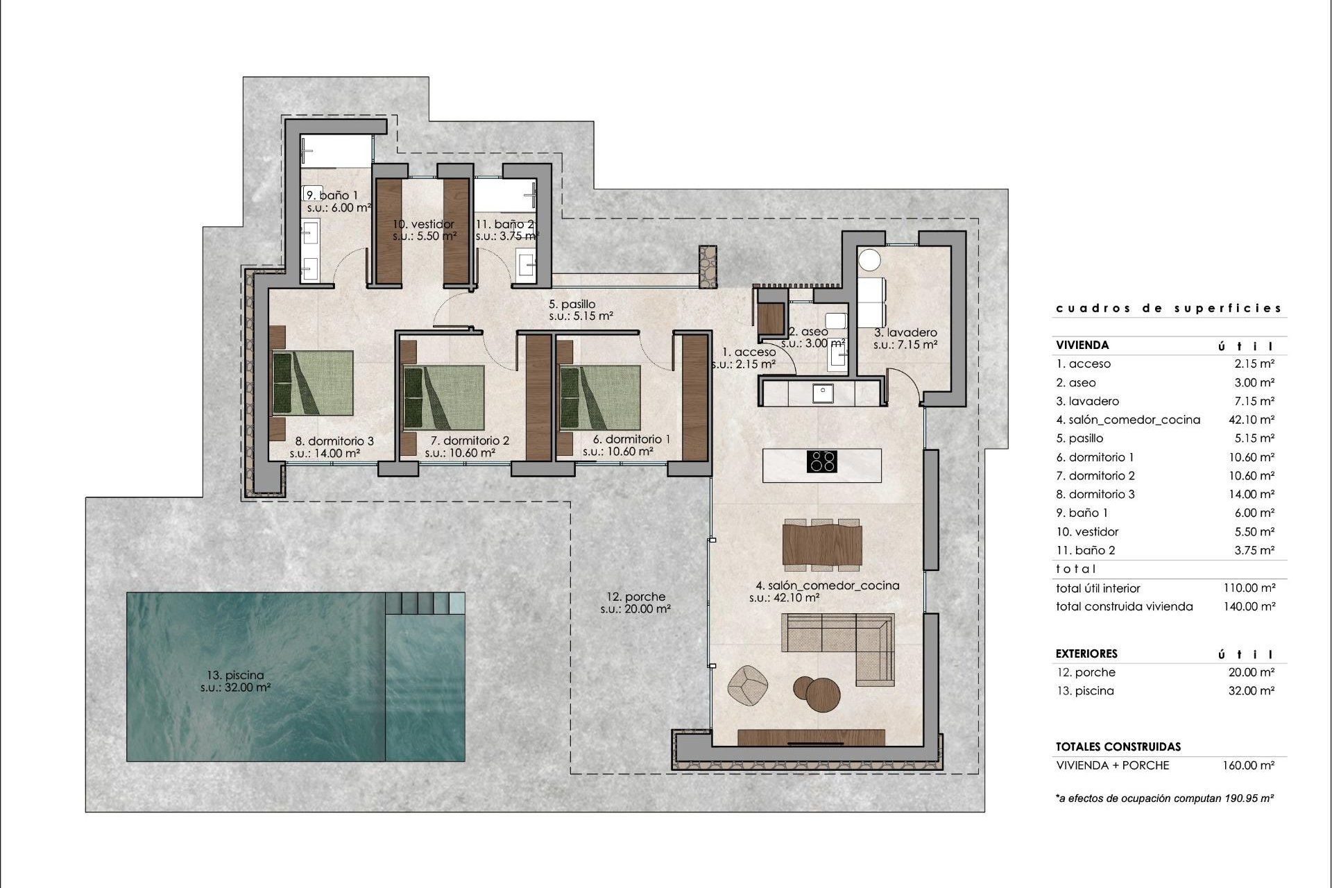 New Build - villa -
Pinoso - Lel