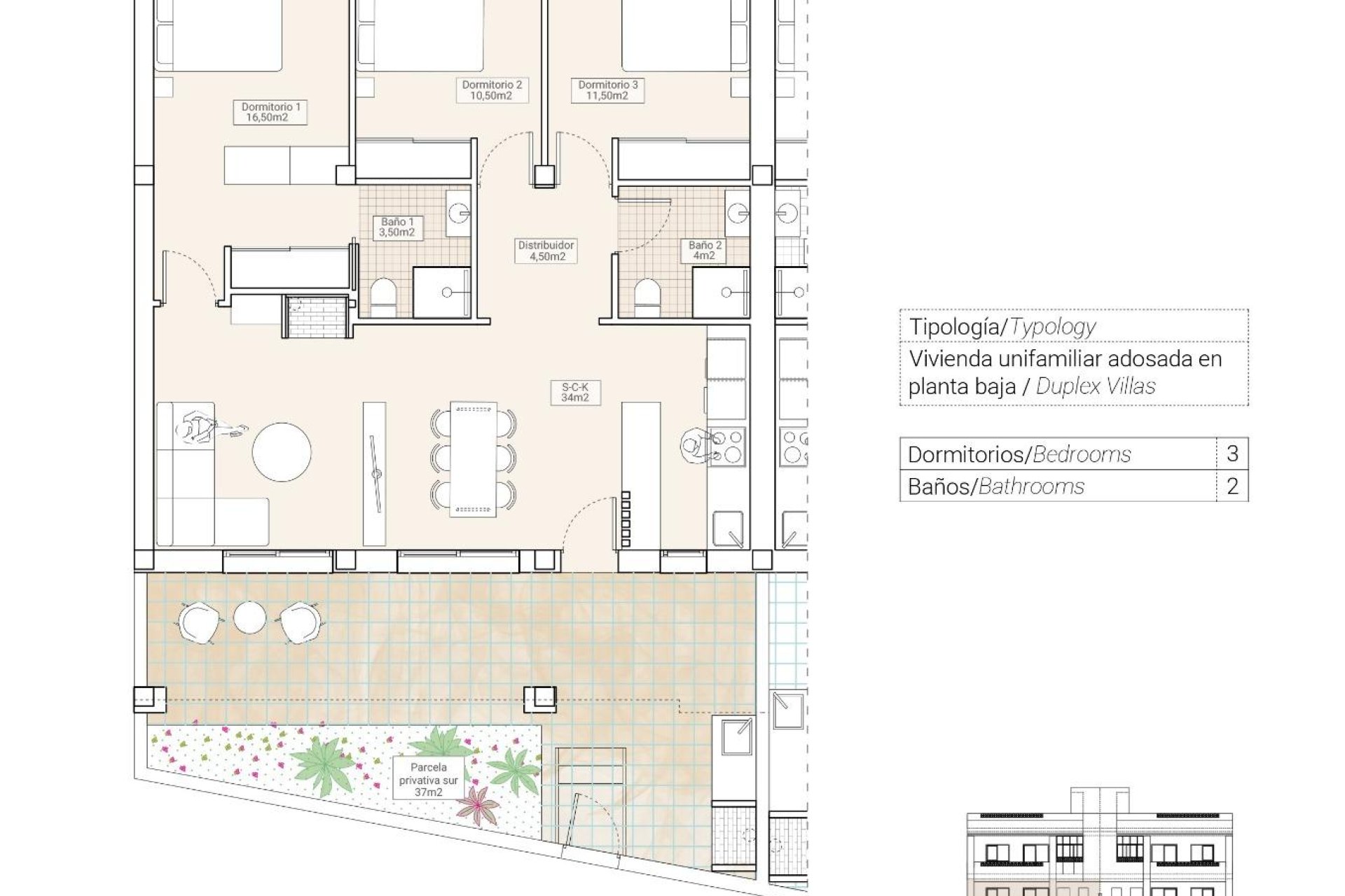Nowy budynek - Bungalow -
Hondón de las Nieves - El Salero