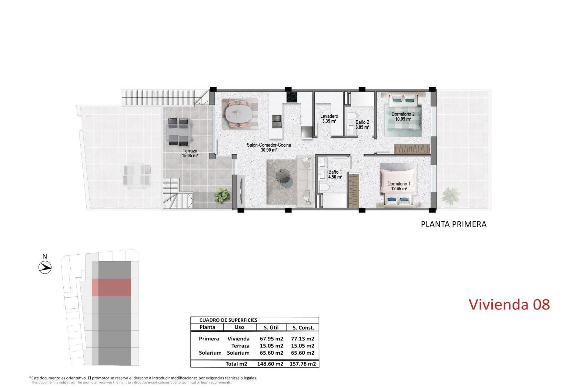 Nowy budynek - Bungalow -
Pilar de la Horadada - pueblo