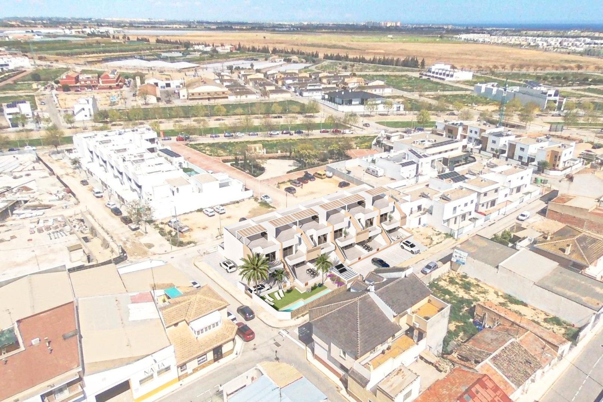 Nowy budynek - Bungalow -
Pilar de la Horadada - pueblo