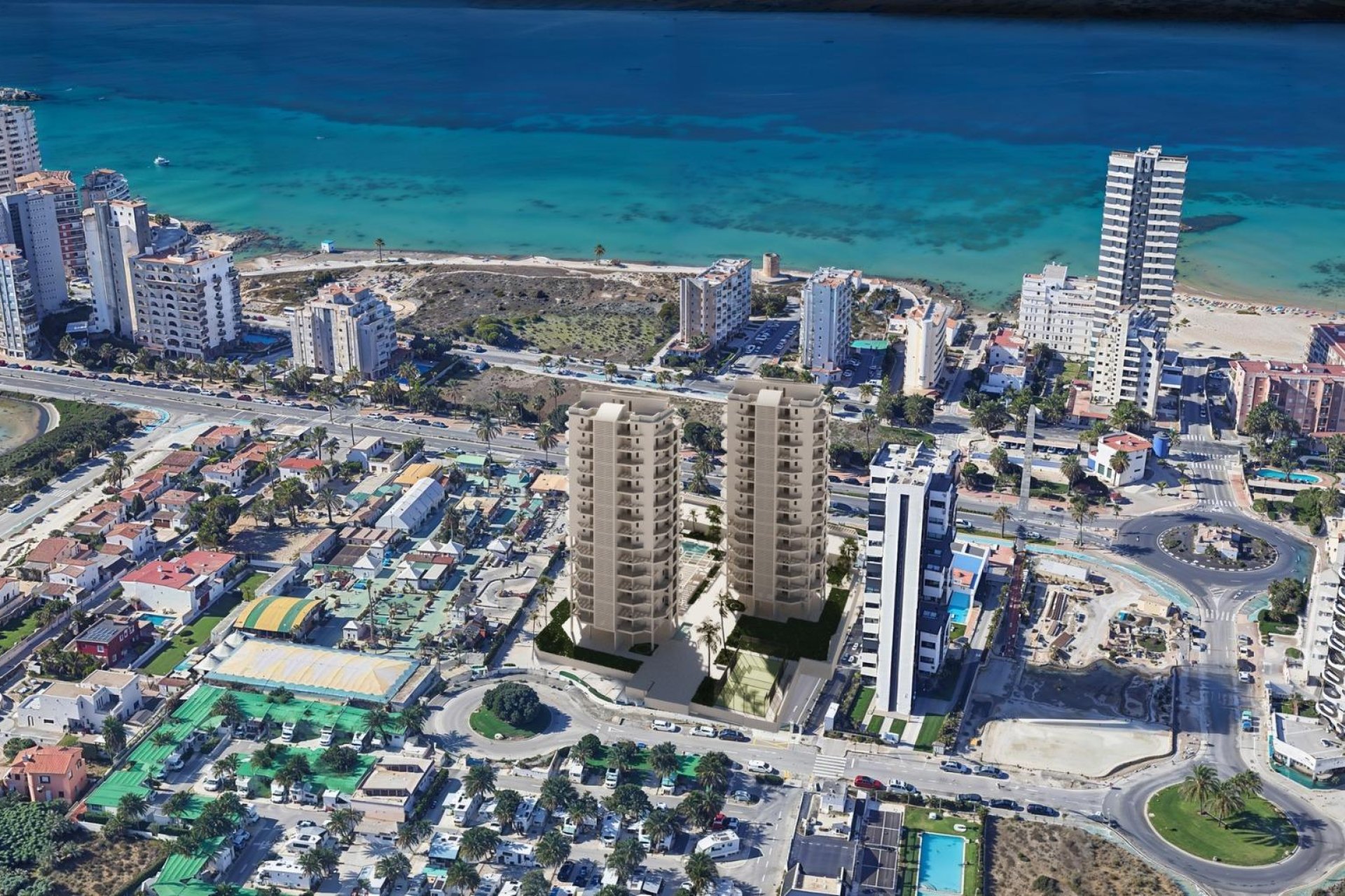 Nowy budynek - Daszek -
Calpe - Playa Arenal