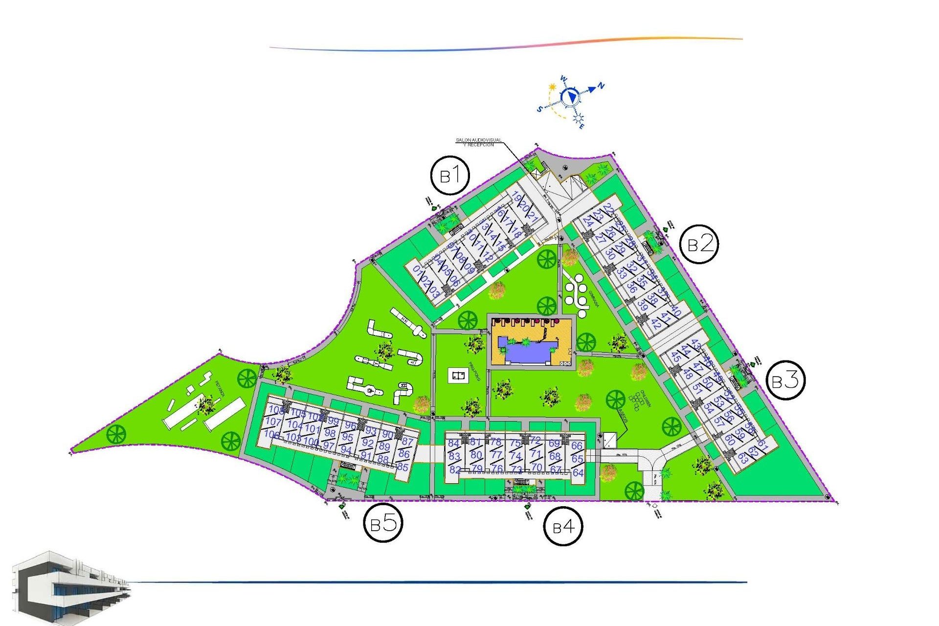 Nowy budynek - Daszek -
Guardamar del Segura - El Raso