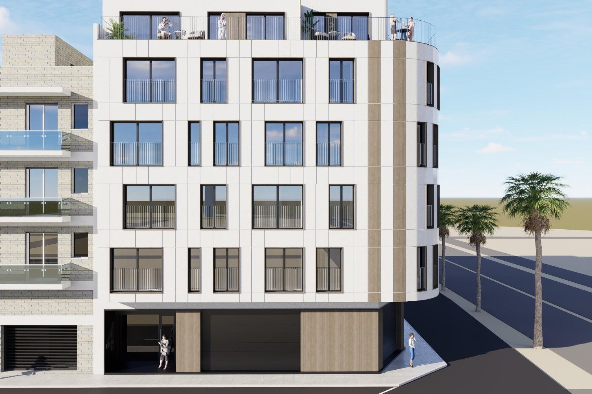 Nowy budynek - Daszek -
Torrevieja - El acequión