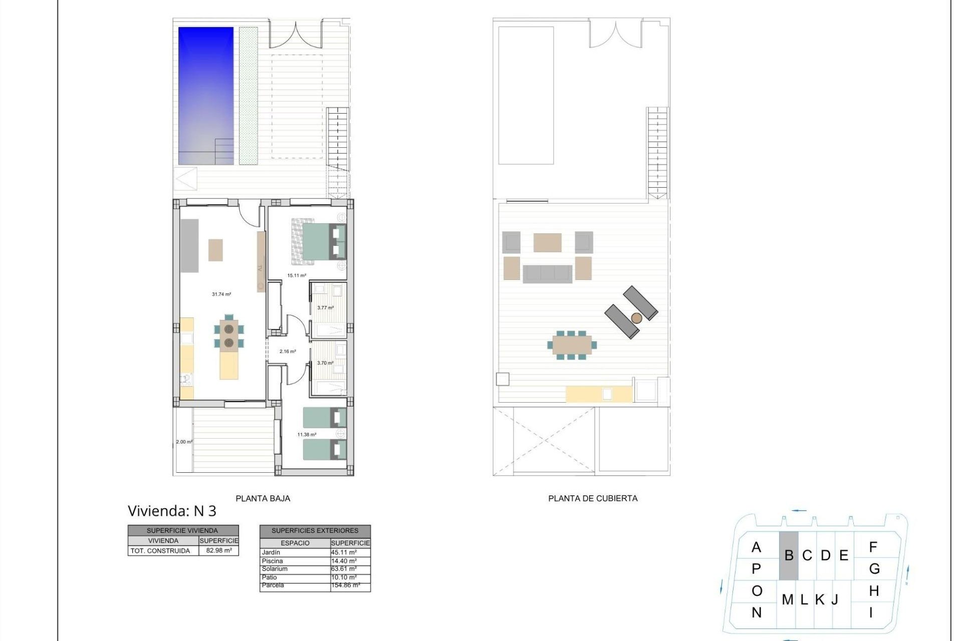 Nowy budynek - town house -
Torre Pacheco - El Alba