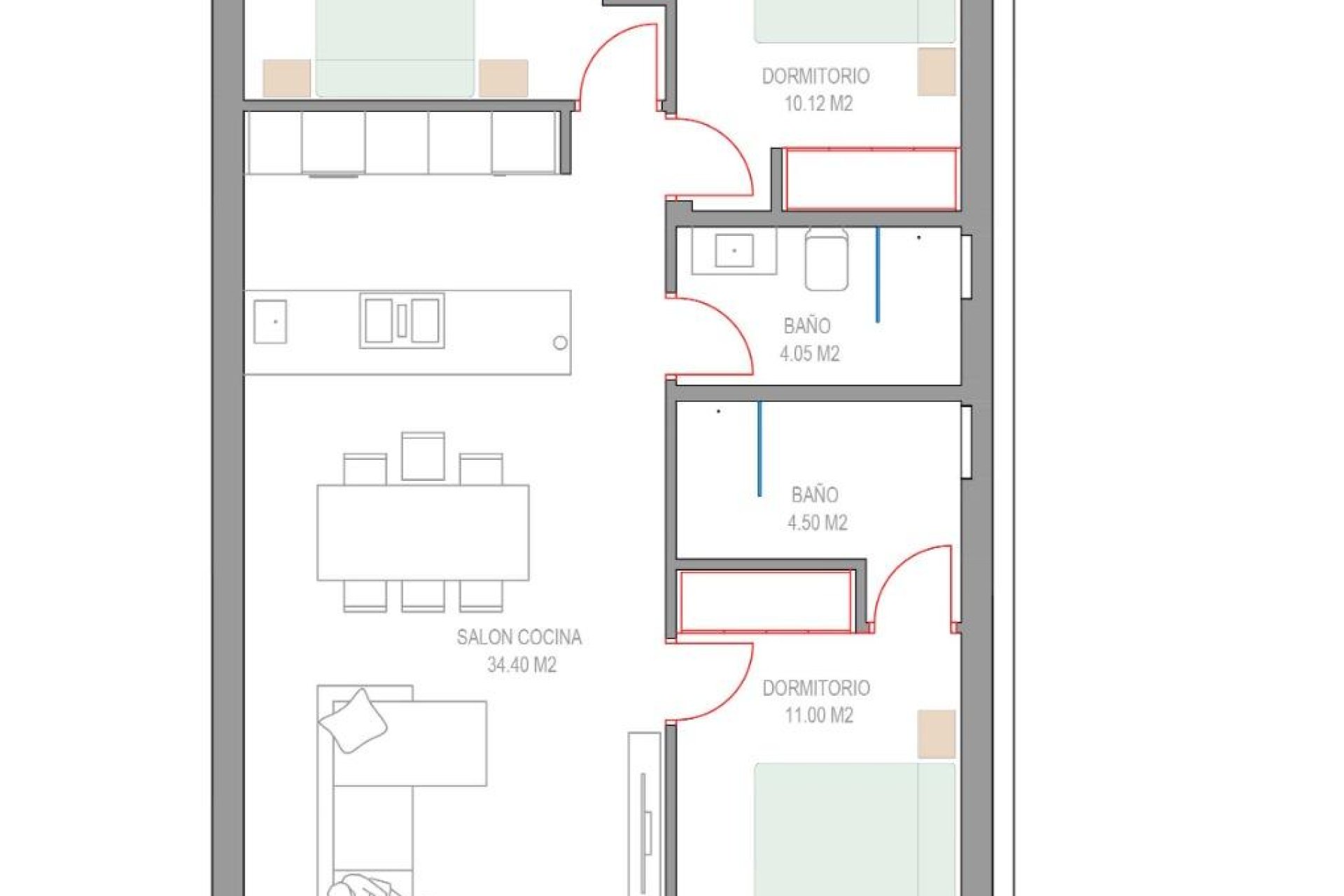 Obra nueva - Bungalow -
Pilar de la Horadada - Parque del Mediterraneo