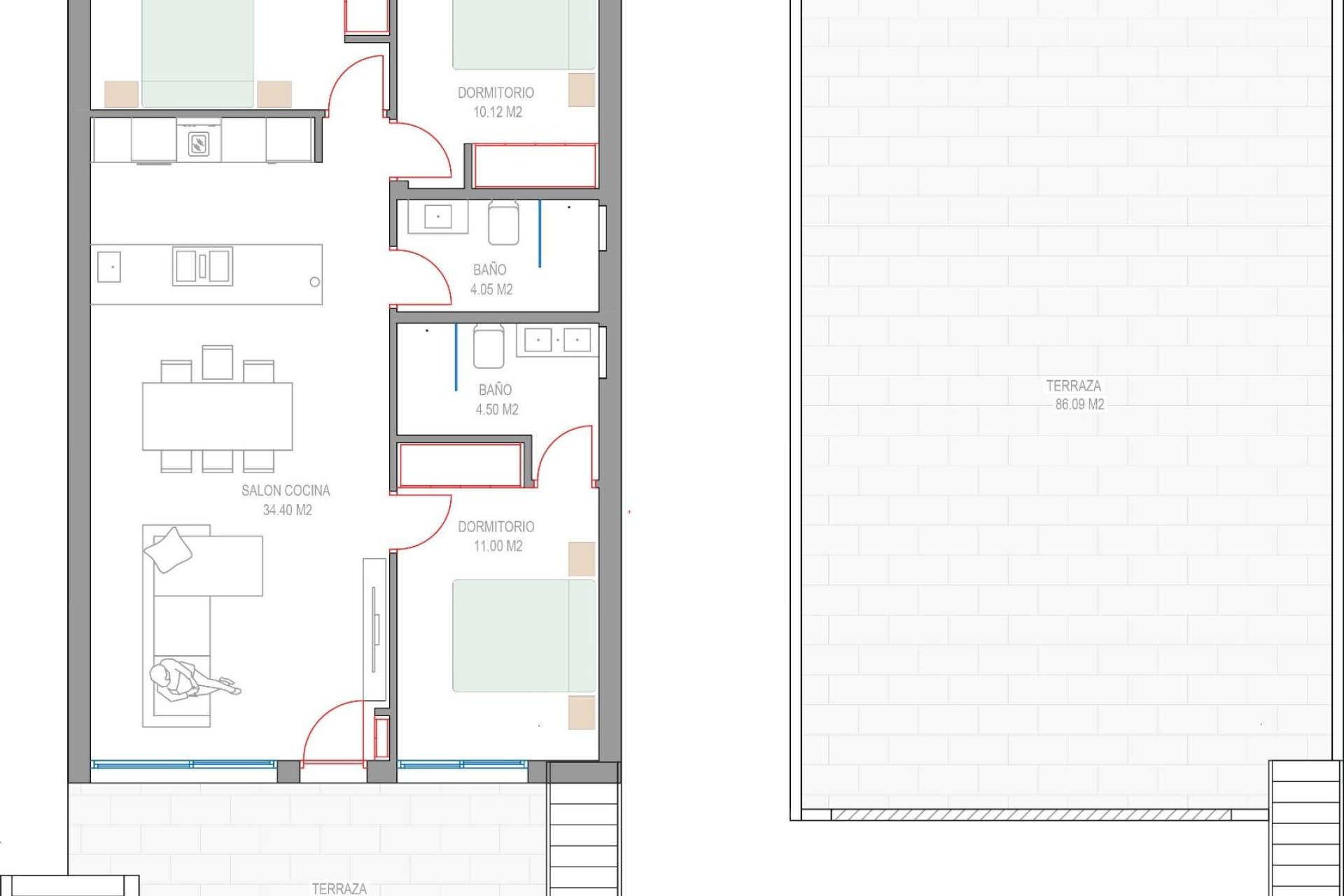 Obra nueva - Bungalow -
Pilar de la Horadada - Parque del Mediterraneo