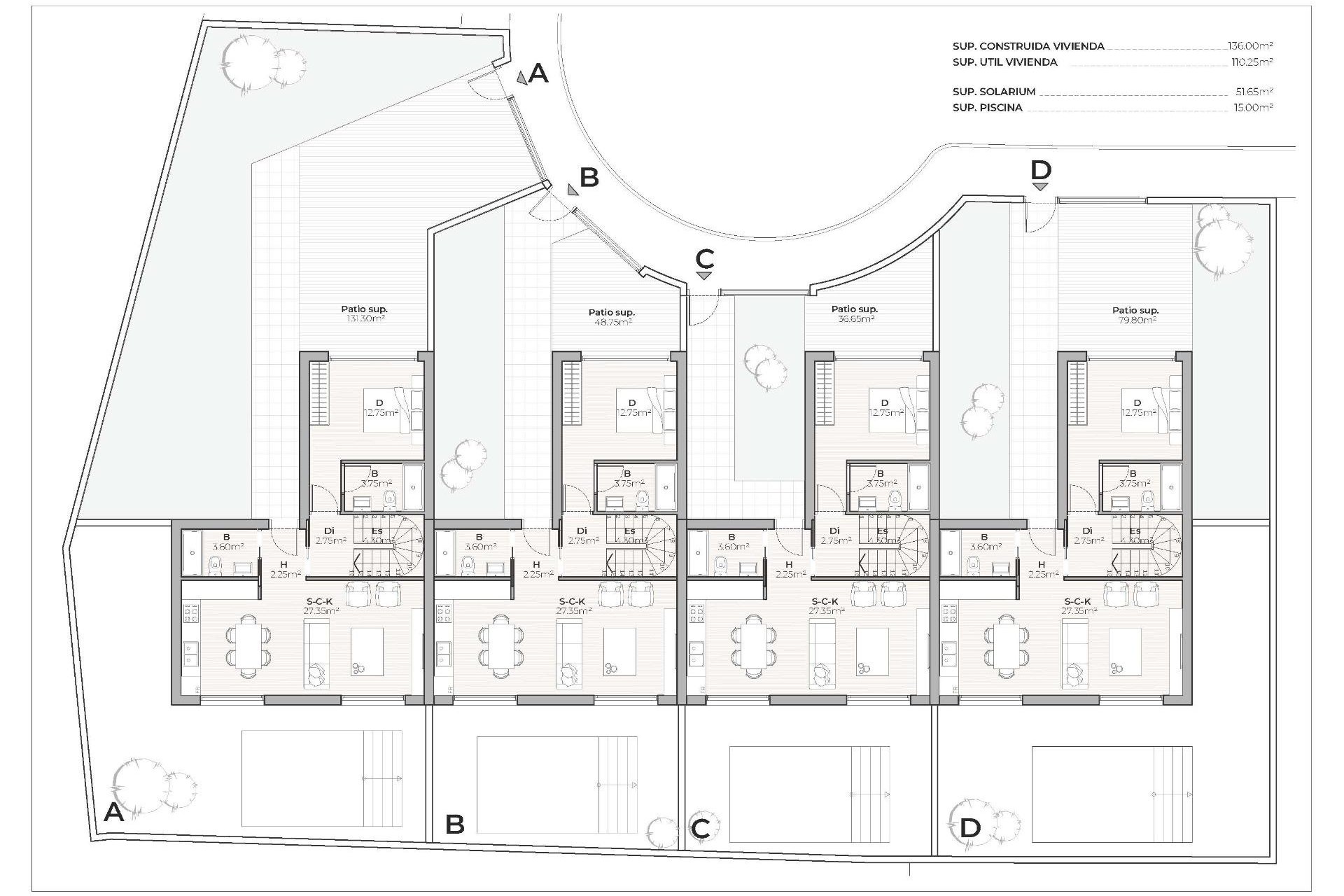 Obra nueva - town house -
Mazarron - Country Club