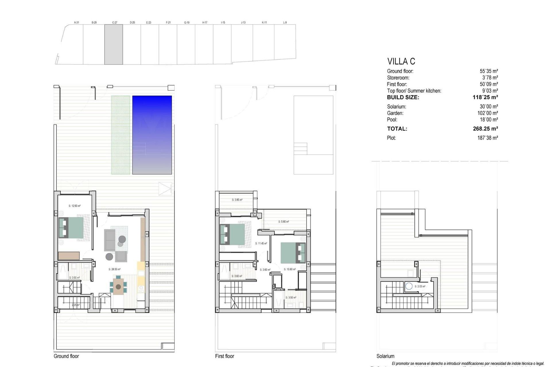 Obra nueva - villa -
Los Alcazares - Playa la Atascadera