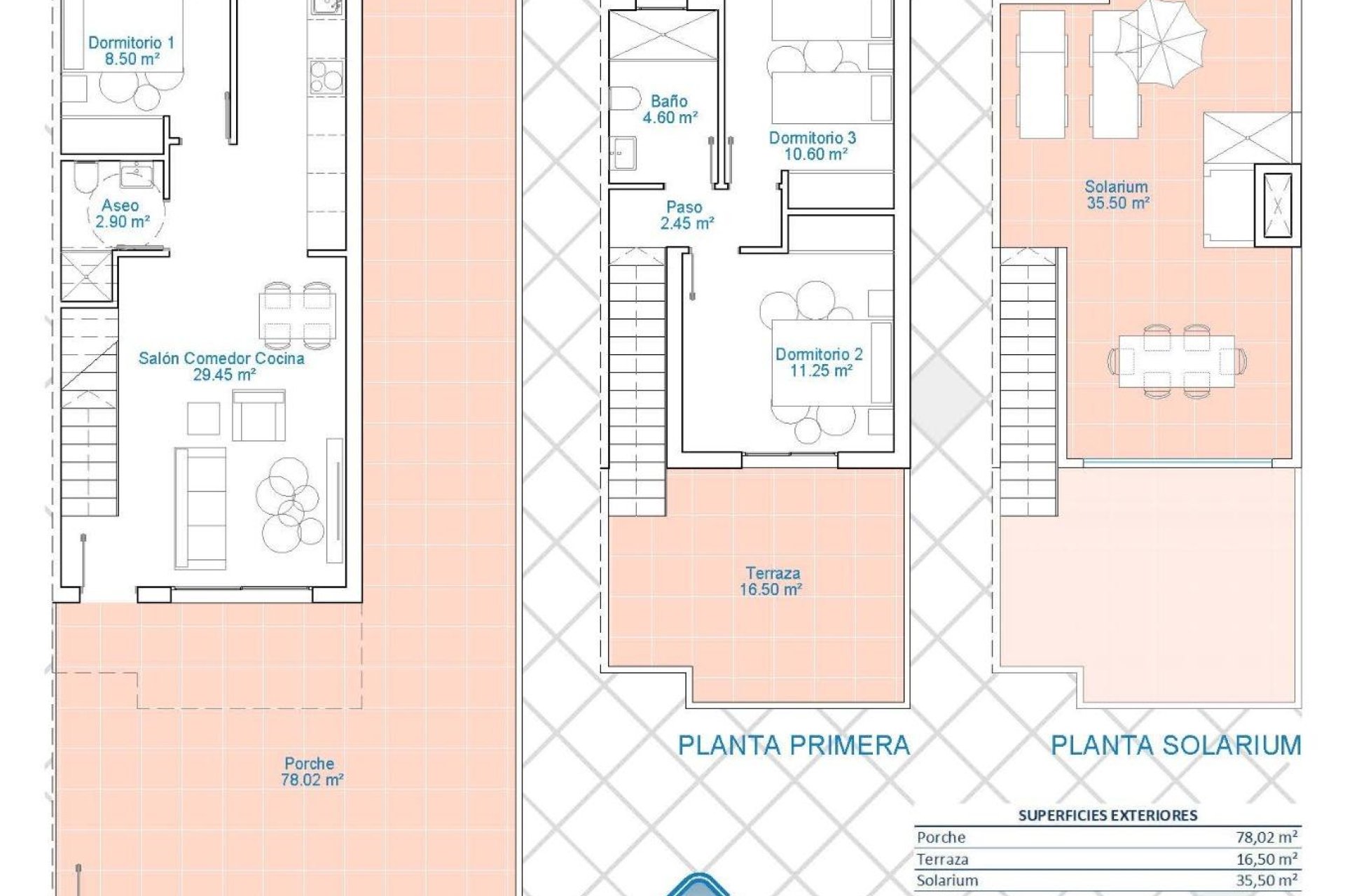 Obra nueva - villa -
Pilar de la Horadada - Lo Monte