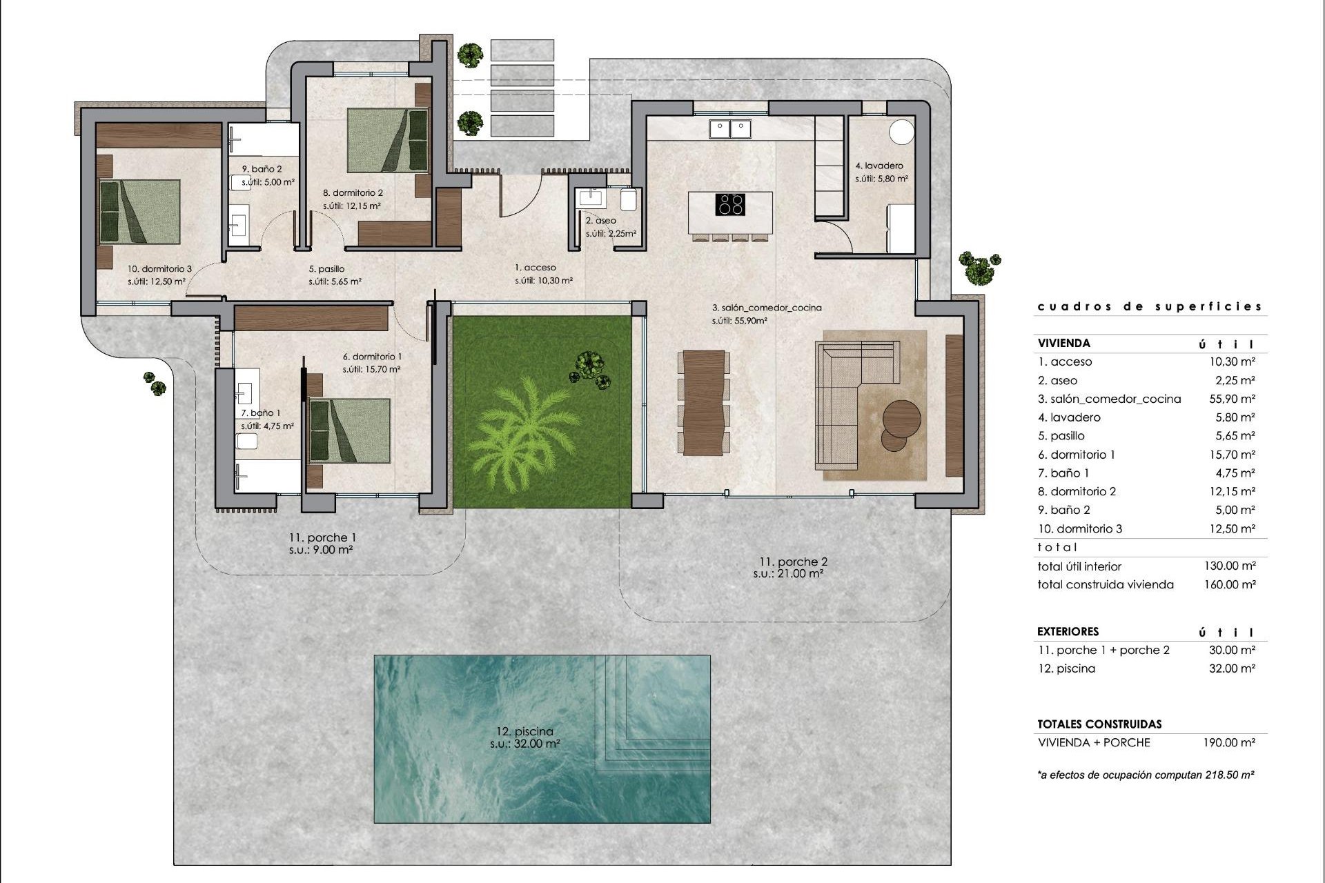 Obra nueva - villa -
Pinoso - Lel