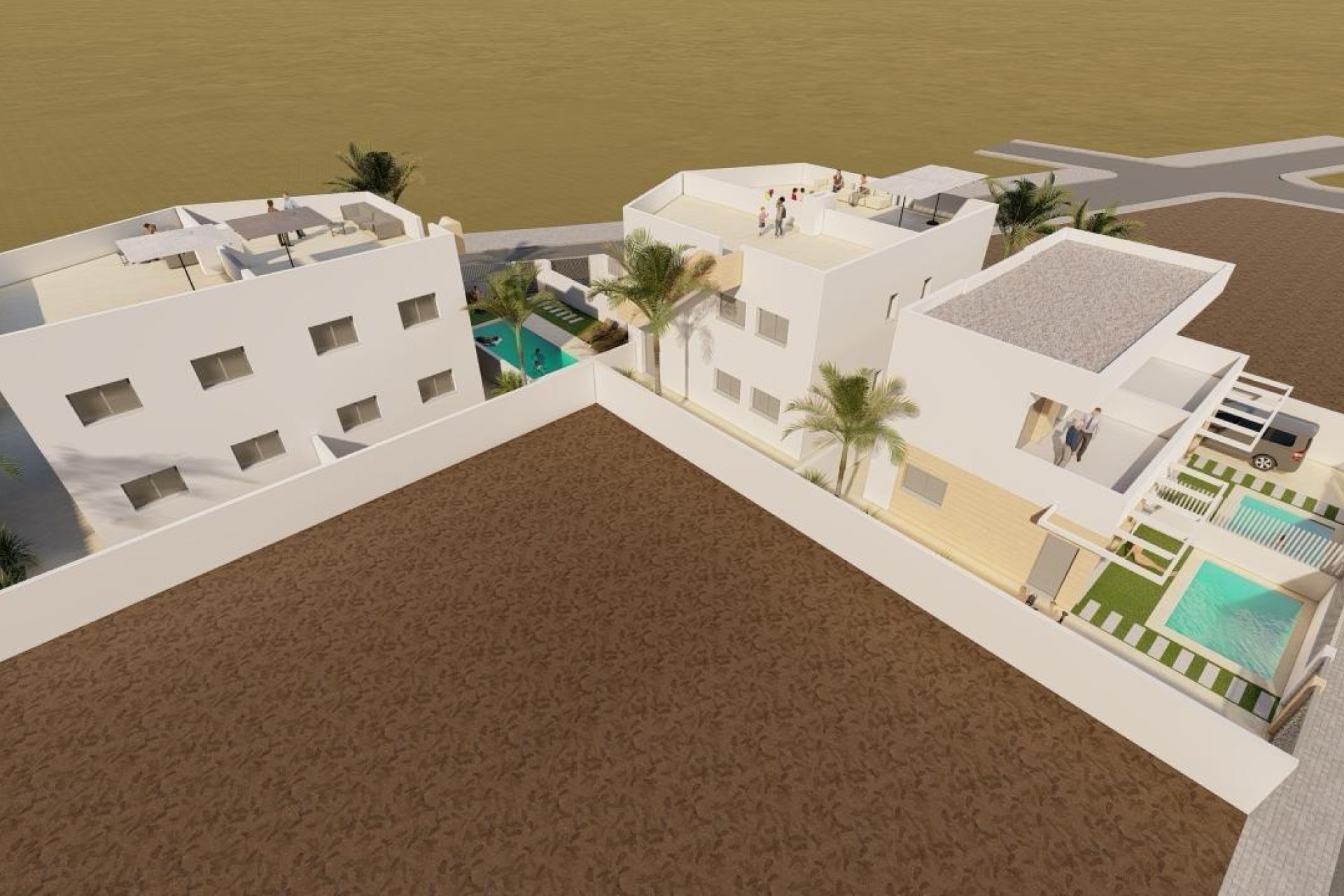 Obra nueva - villa -
Puerto de Mazarron - Mar De Plata