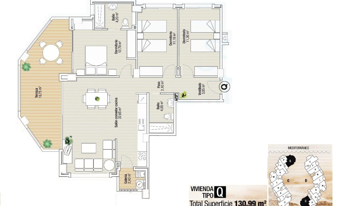 New Build - apartment -
La Manga del Mar Menor - La Manga