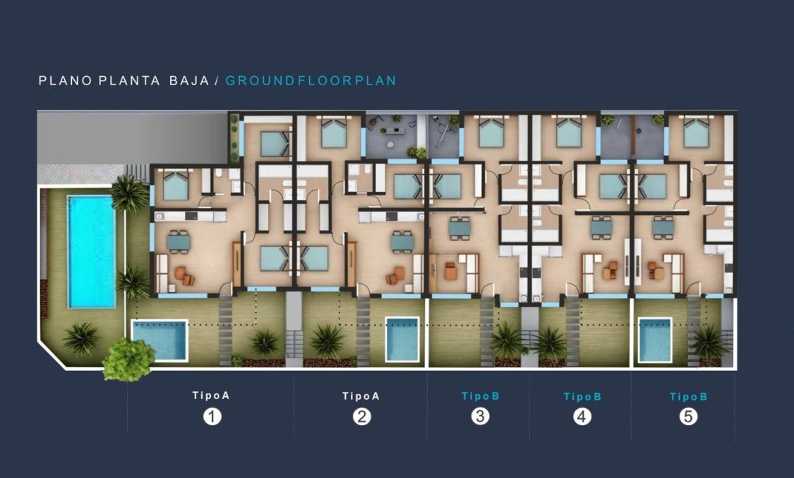 New Build - Top Floor Bungalow -
San Pedro del Pinatar - Los Pinos