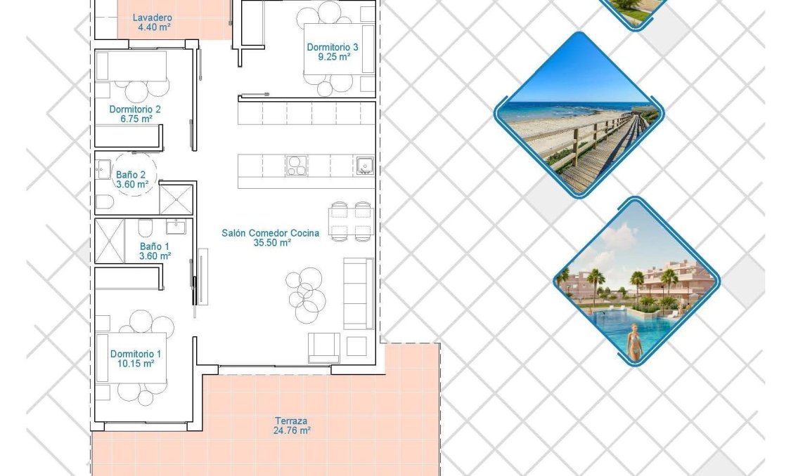 New Build - apartment -
Pilar de la Horadada - Lo Monte