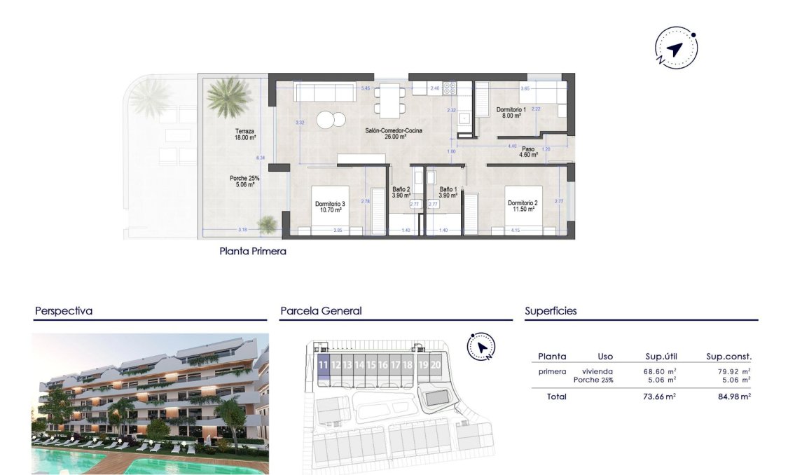 New Build - apartment -
San Javier - Santiago De La Ribera