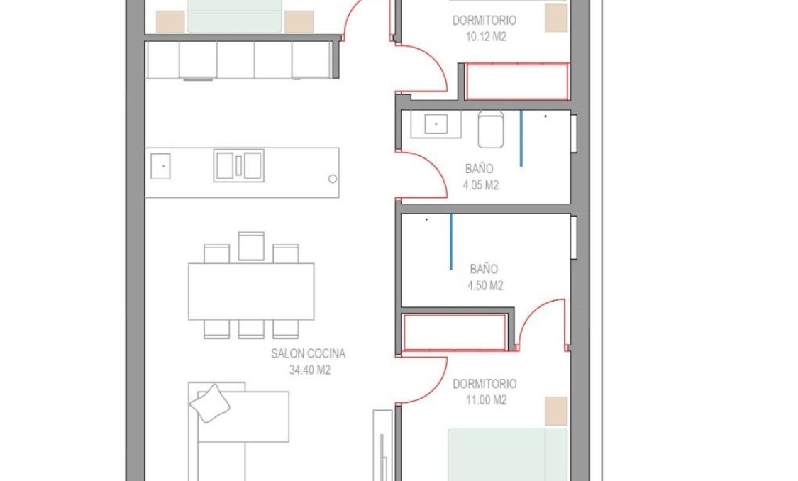 New Build - Bungalow -
Pilar de la Horadada - Parque del Mediterraneo