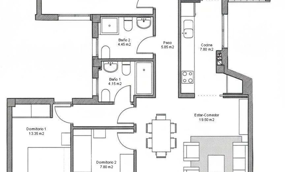 New Build - apartment -
Avileses - pueblo