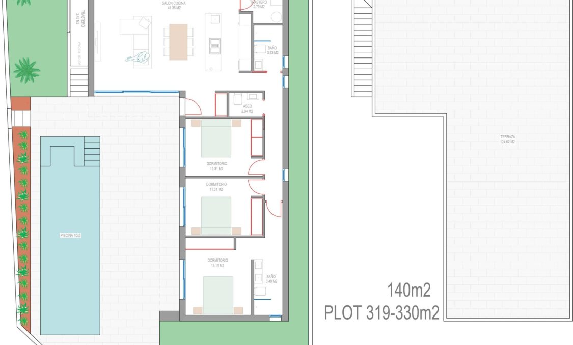 New Build - villa -
San Javier - Parque del doce