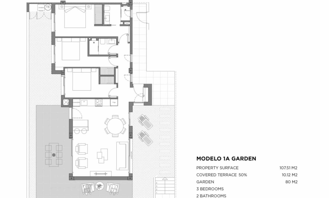 New Build - Ground floor apartment -
Los Alcazares - Parque Diana