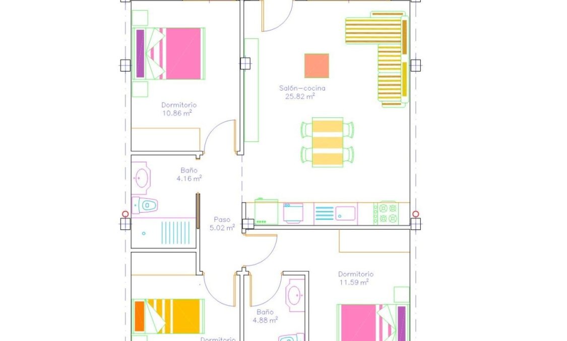 Obra nueva - Bungalow -
San Javier - pueblo