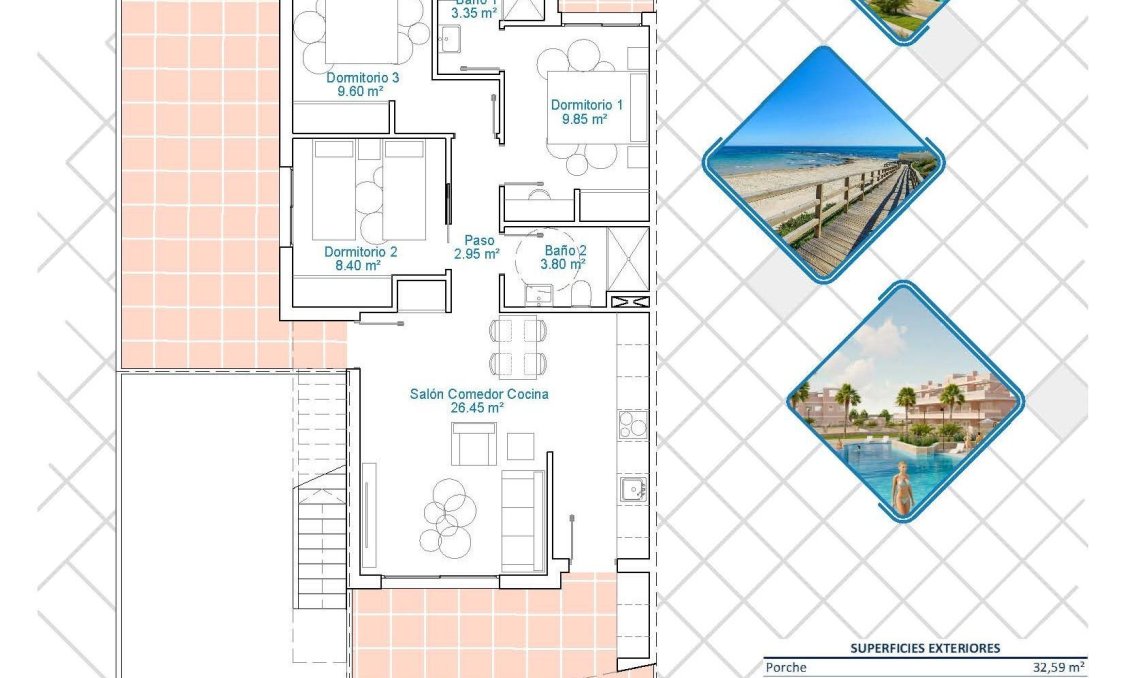 New Build - Bungalow -
Pilar de la Horadada - Lo Monte