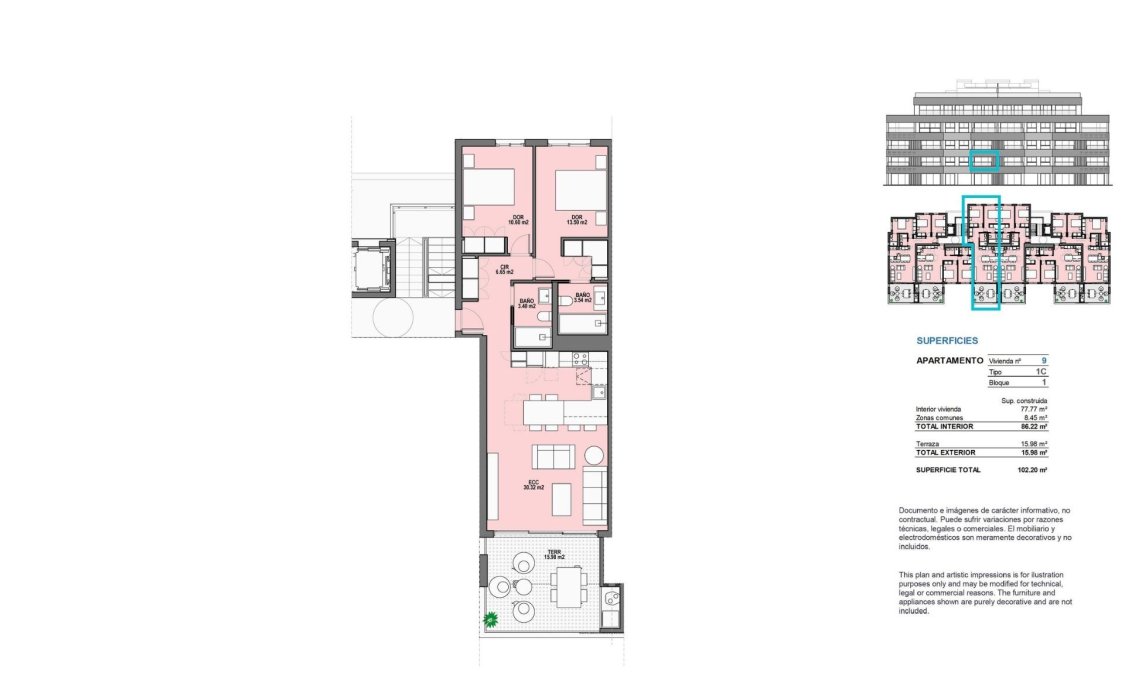 New Build - apartment -
Torre Pacheco - Santa Rosalia Lake And Life Resort