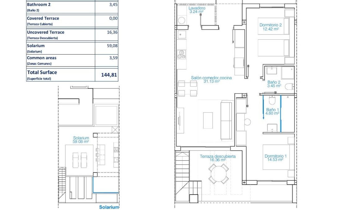 New Build - Penthouse -
Pilar de la Horadada - Playa de las Higuericas