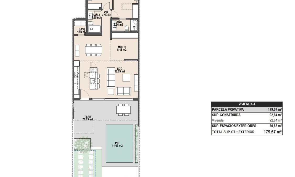 New Build - Bungalow -
Pilar de la Horadada - parques de Andromeda