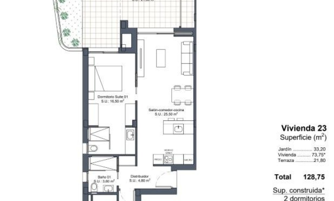 New Build - Bungalow -
Ciudad Quesada - Lo Marabú