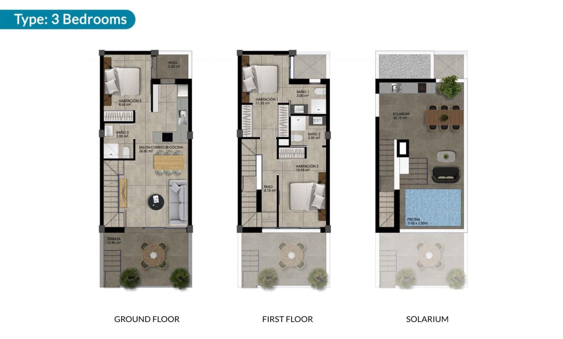 New Build - town house -
Dolores - Sector 2