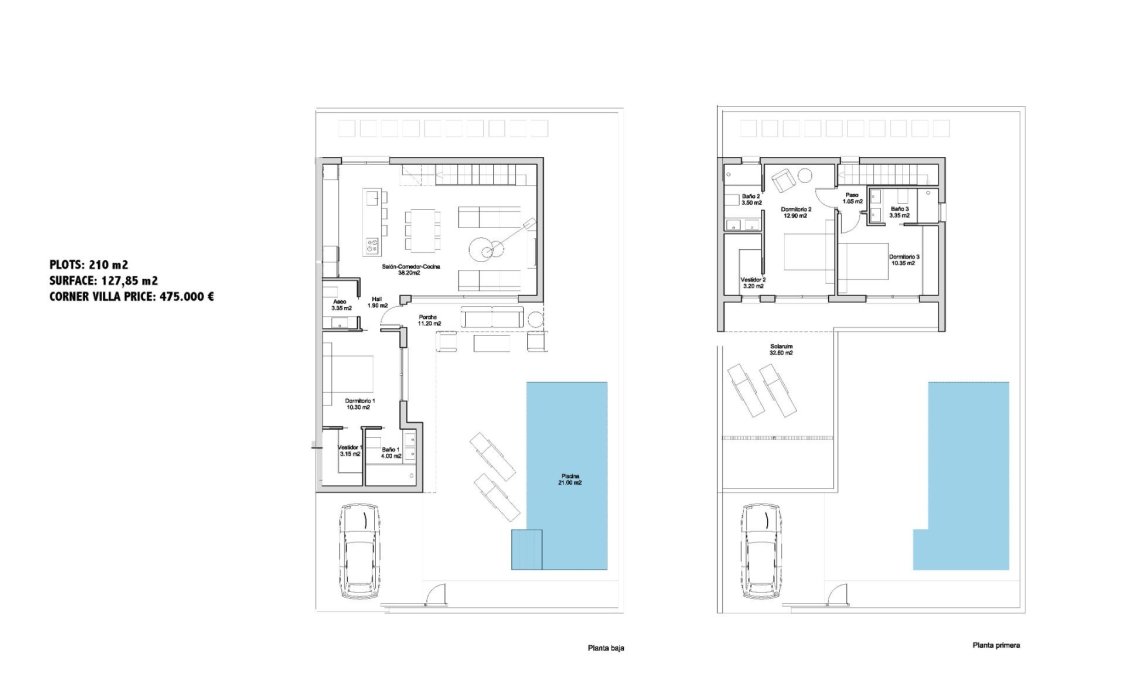 New Build - villa -
San Javier - Parque de los leones