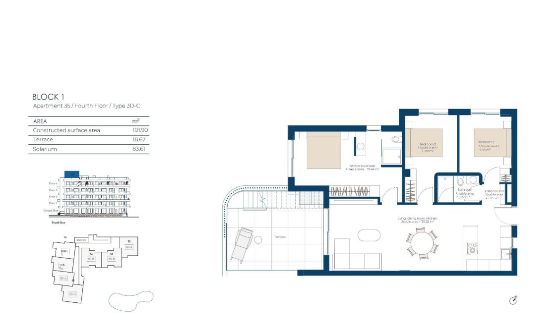 New Build - Penthouse -
Baños y Mendigo - El Valle Golf