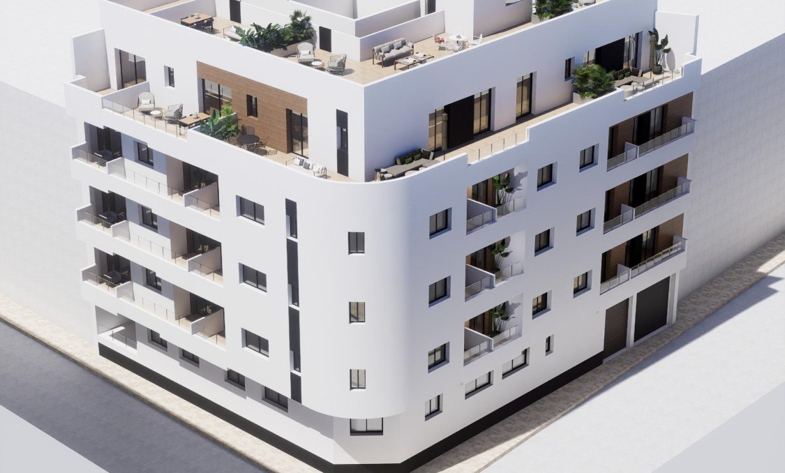 New Build - apartment -
Torrevieja - pueblo