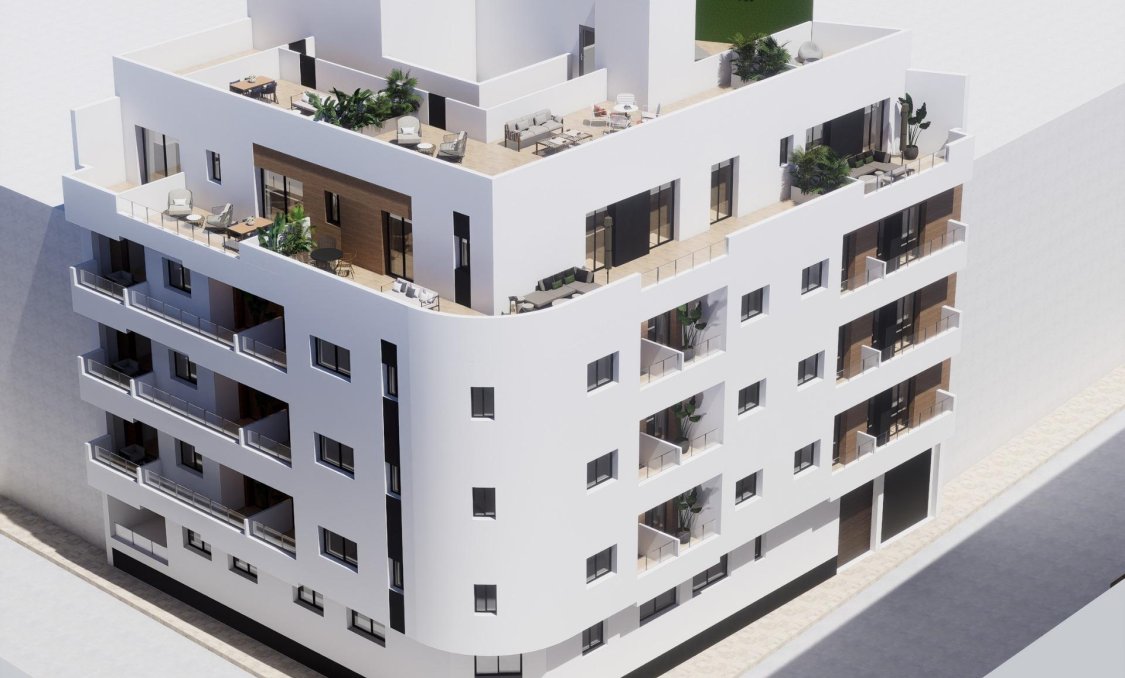 New Build - apartment -
Torrevieja - pueblo