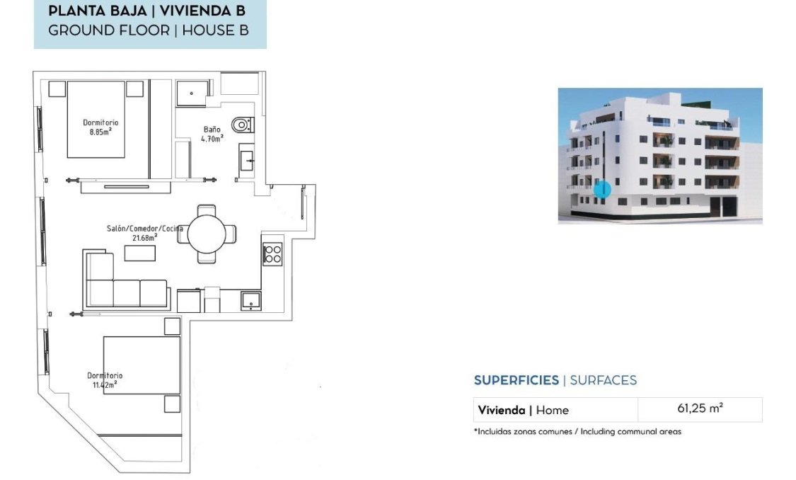 New Build - apartment -
Torrevieja - pueblo