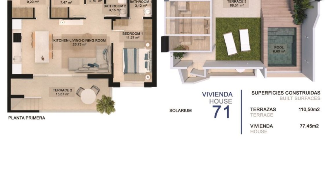 New Build - Bungalow -
Pilar de la Horadada - La Torre De La Horadada